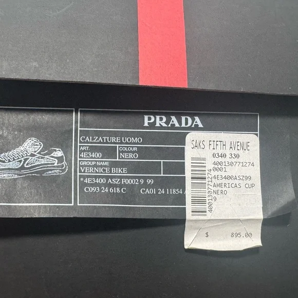 Prada America's Cup biker fabric sneakers